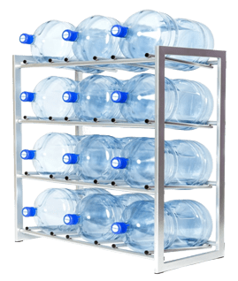 Стеллаж для хранения бутылей воды 19 литвро